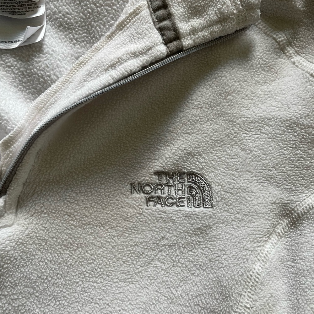 The North face white fleece size M